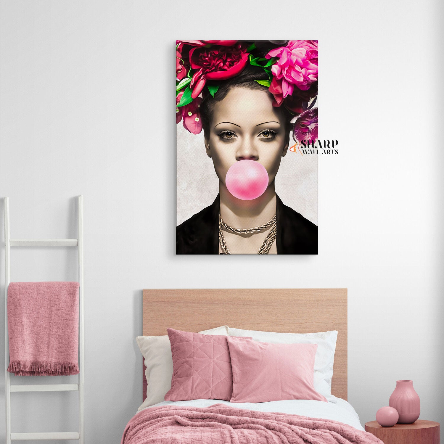 Rihanna Bubble Gum Wall Art Canvas