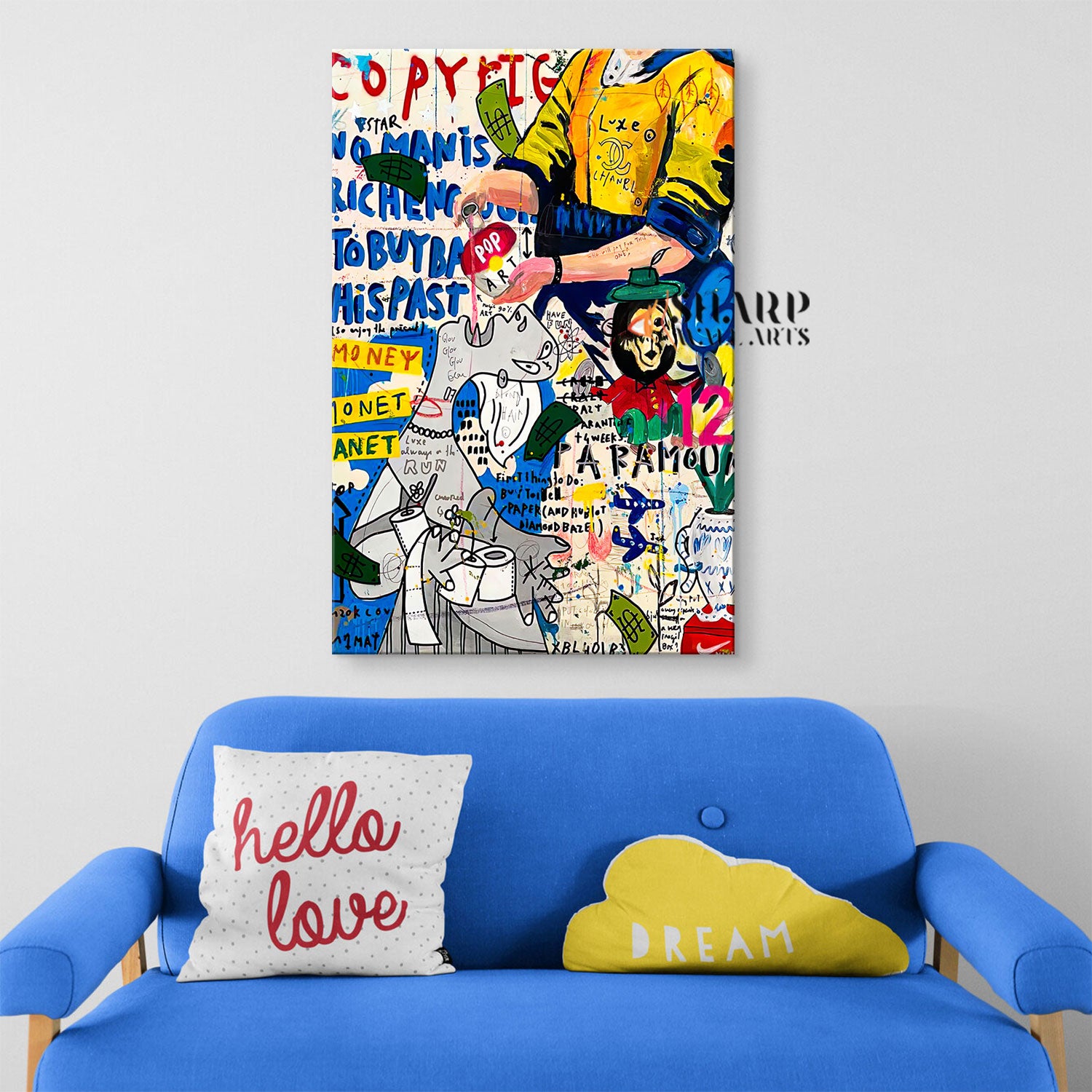 Diary About Pop Art Canvas