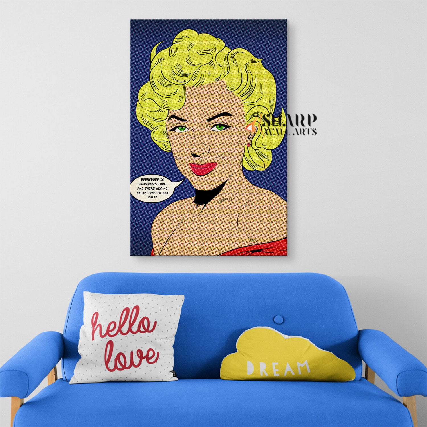 Marilyn Monroe Quote Wall Art Canvas