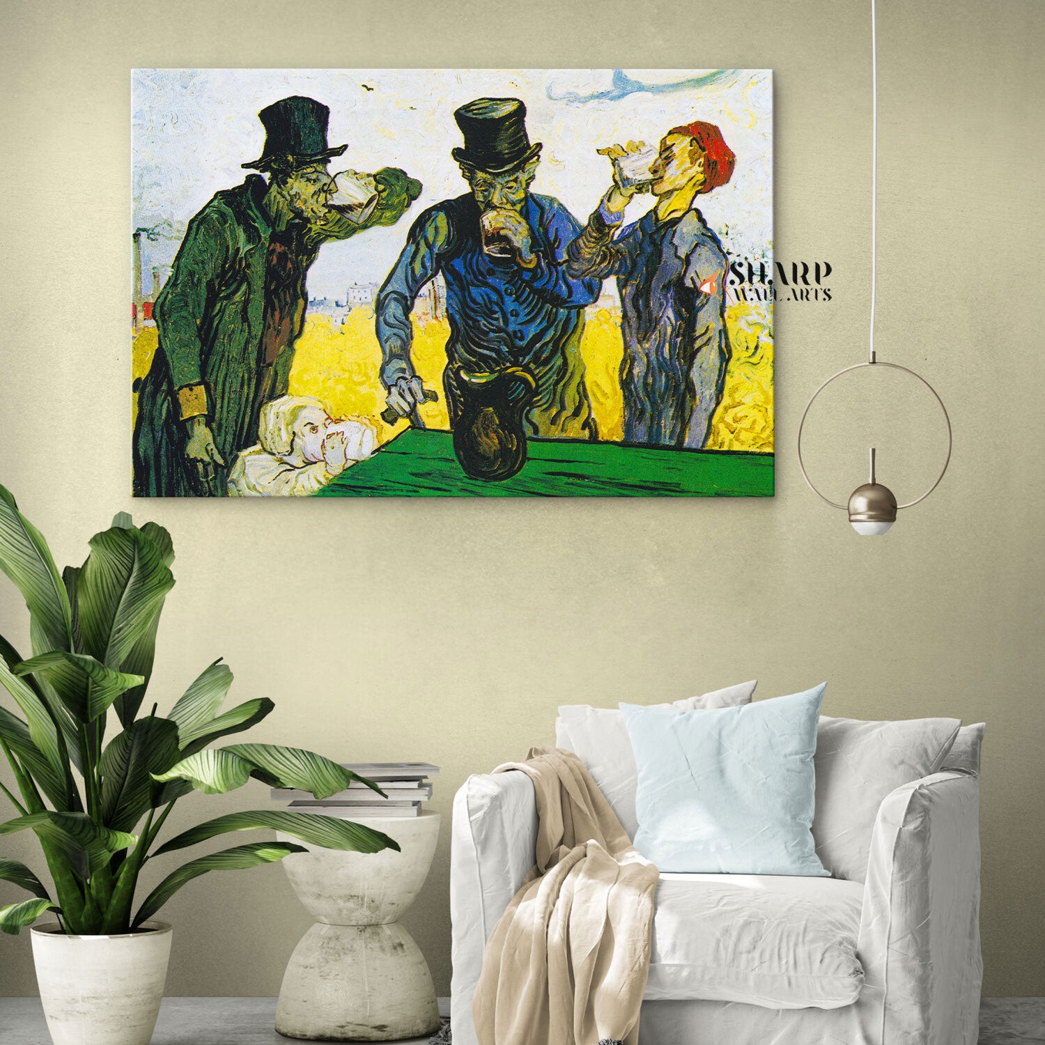 Vincent van Gogh The Drinkers Canvas Wall Art