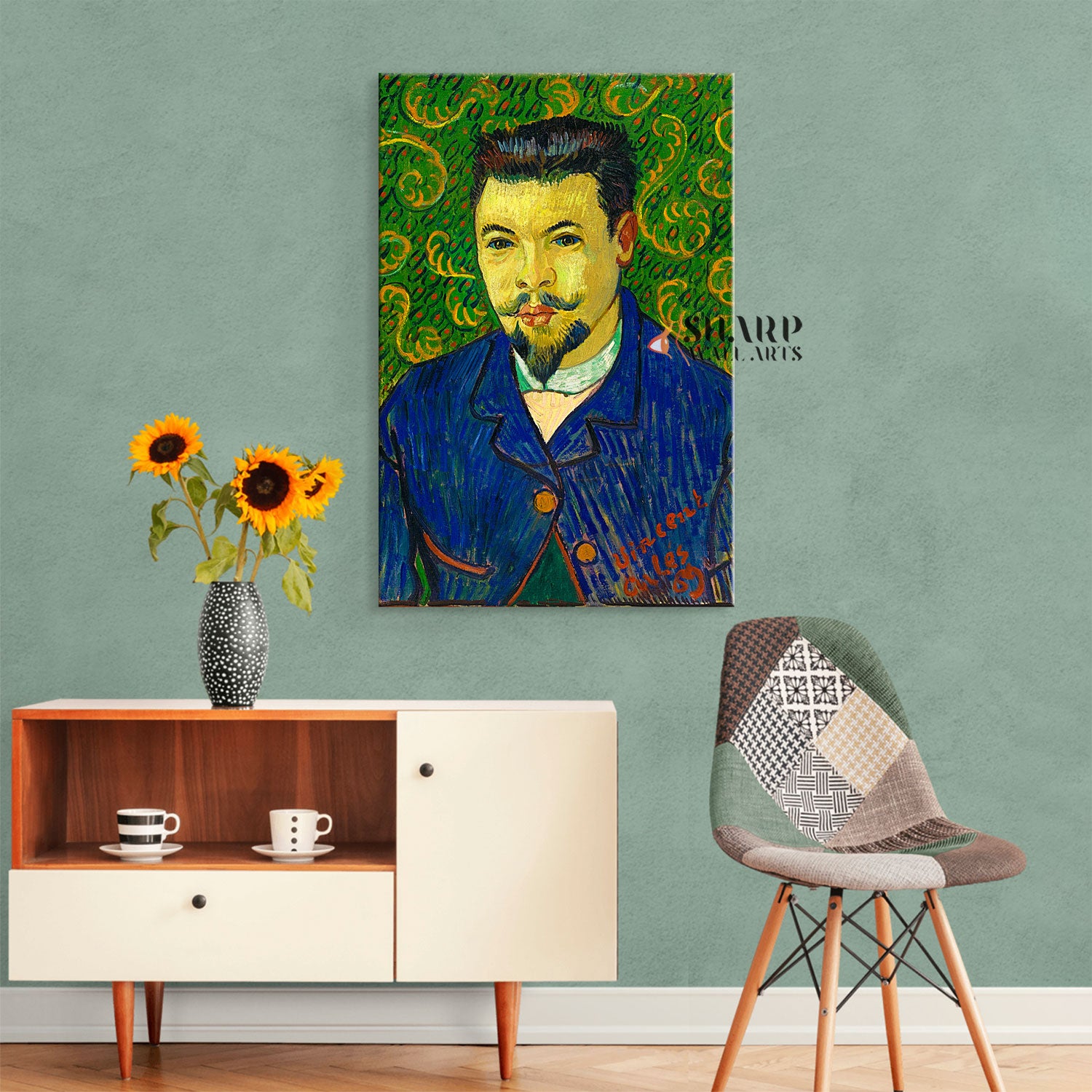 Vincent van Gogh Portrait Of Dr Felix Rey Canvas Wall Art