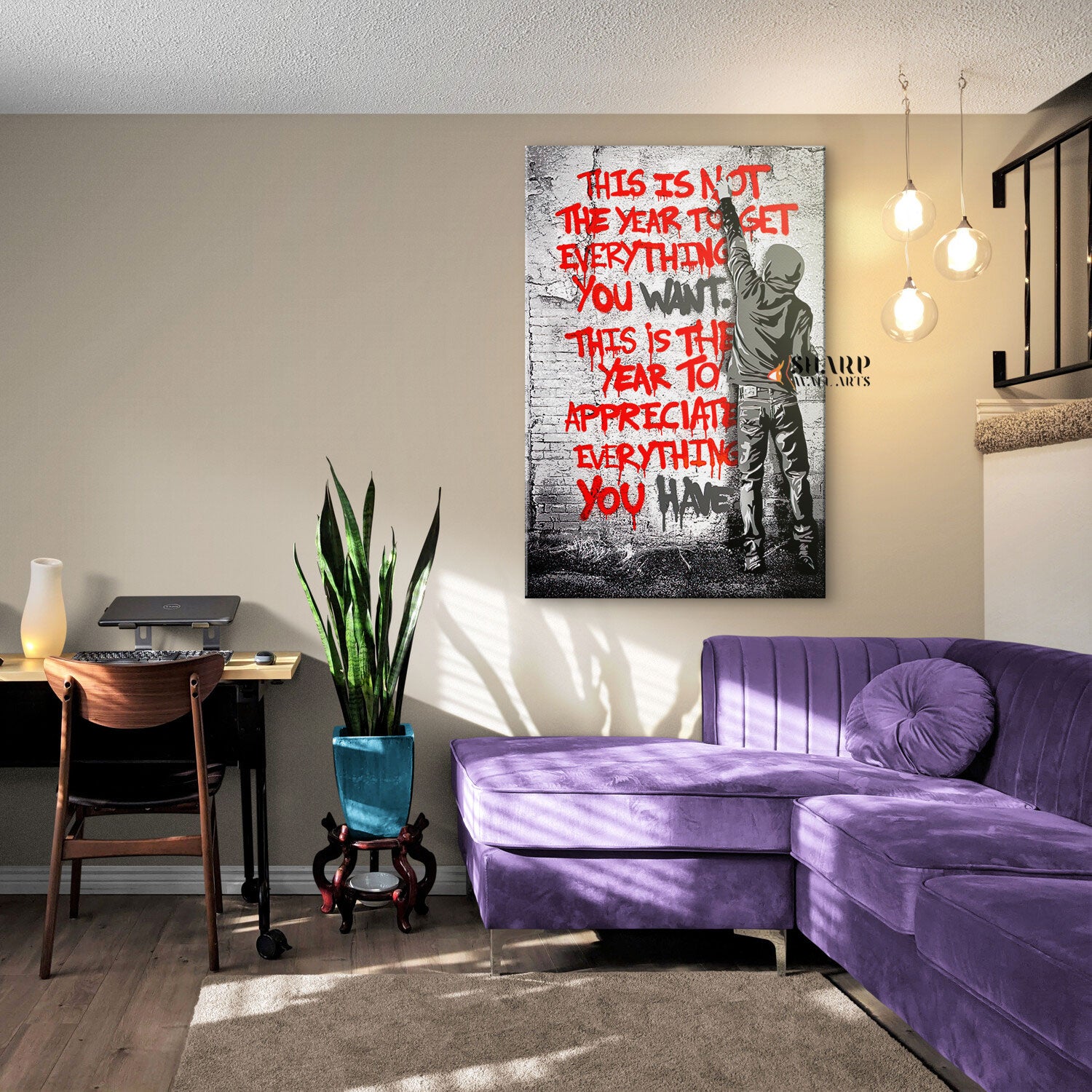 Banksy Quote Wall Art Canvas