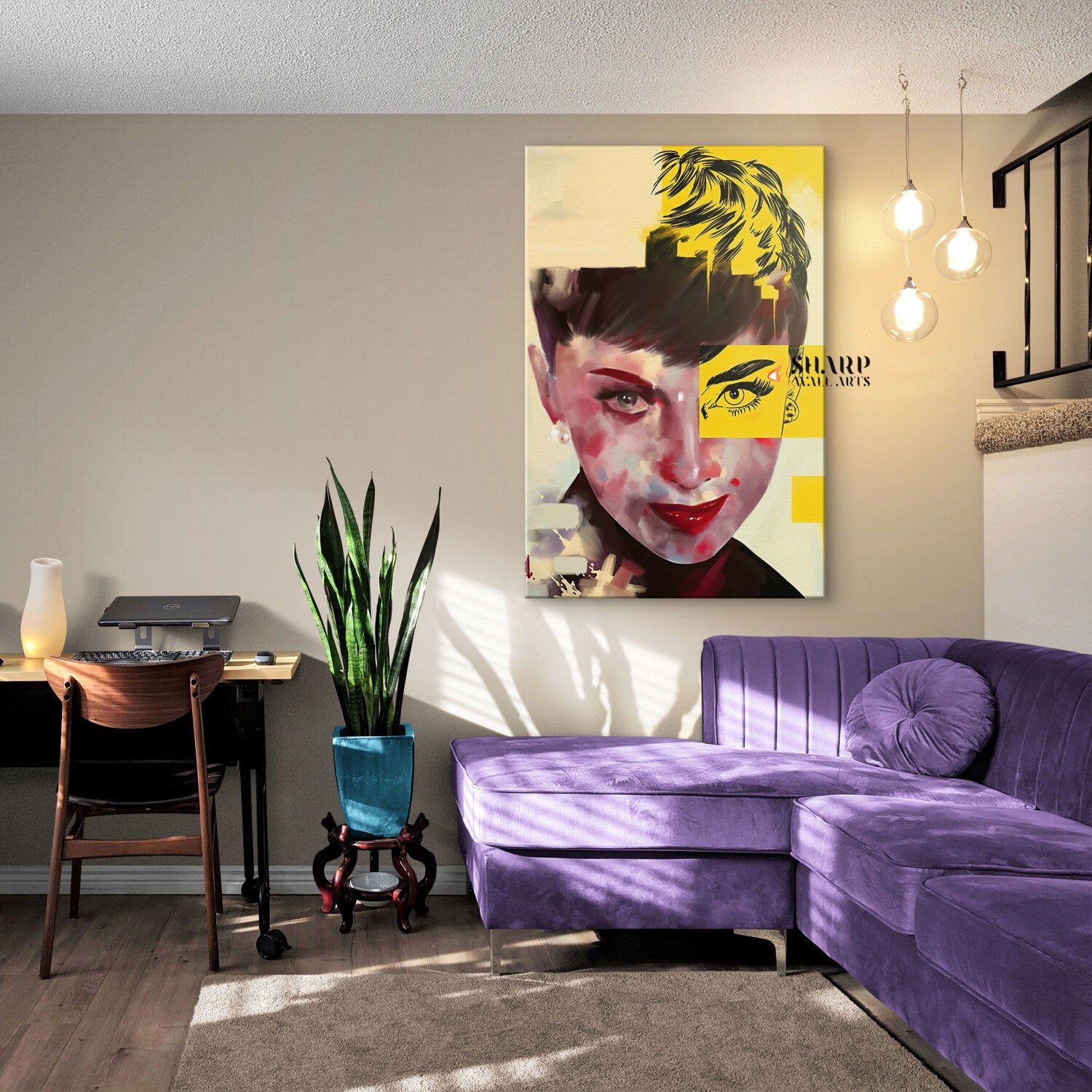 Audrey Hepburn Portrait Of An Icon Canvas Wall Art
