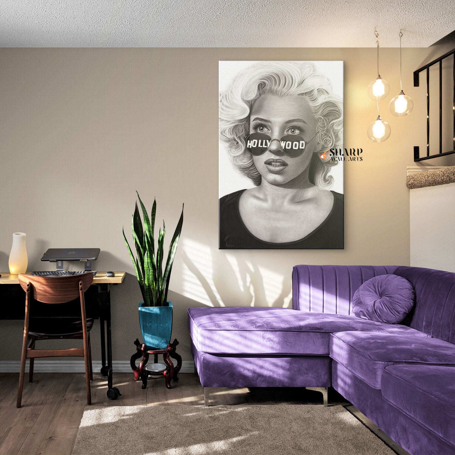 Marilyn Monroe Hollywood Star Wall Art Canvas
