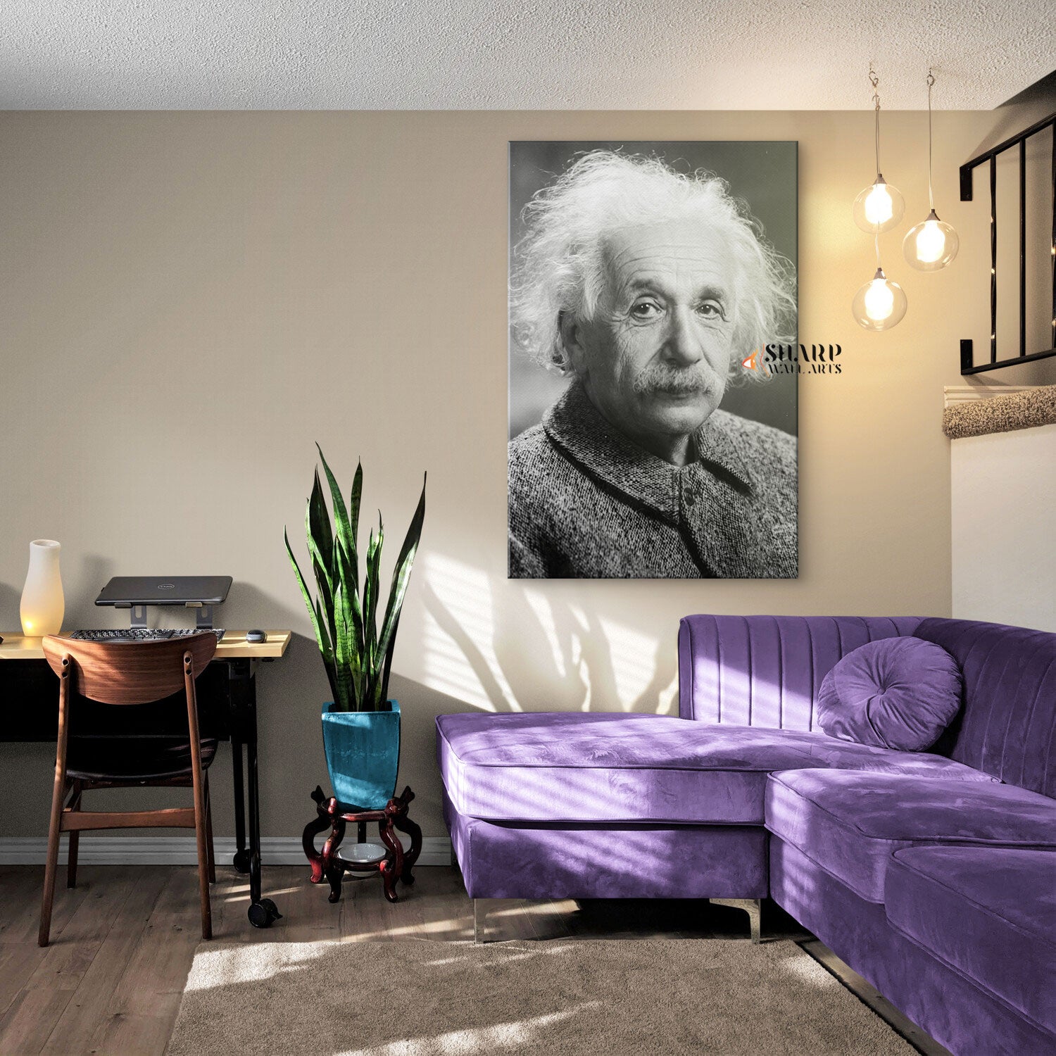 Albert Einstein Wall Art Canvas
