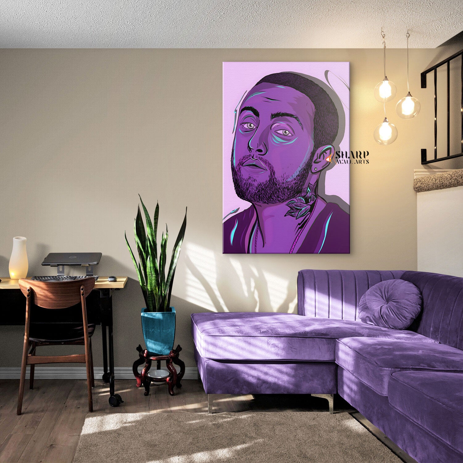 Mac Miller Portrait Wall Art Canvas